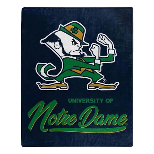 Notre Dame Official NCAA Signature Raschel Throw Blanket