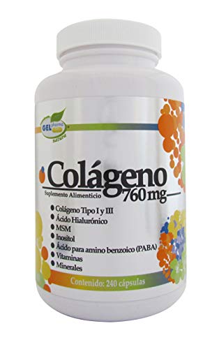 Vitamínicos, Gelpharma - Colágeno 760 mg, 240 Cápsulas