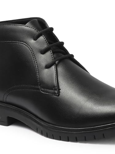 Image of Carlton London Men's Chelsea Boots With Lace-Up Round Toe Casual Boots, Party Use