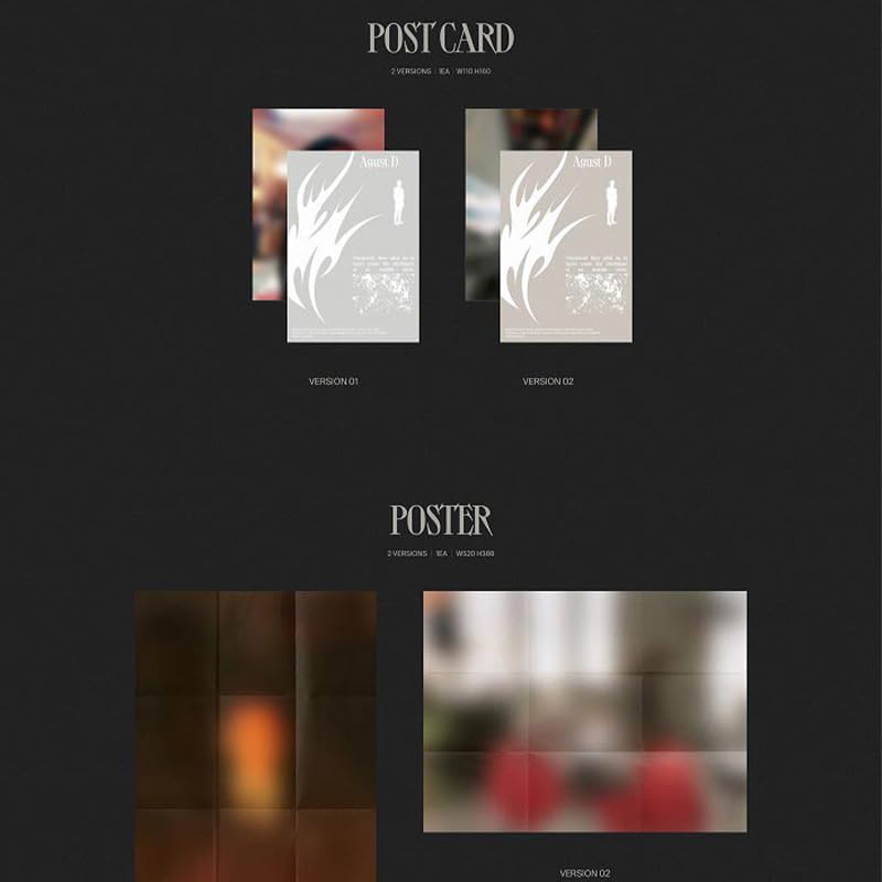 BTS OFFICIAL] SUGA (AGUST D) - D-DAY (1) | Version 1 (Black