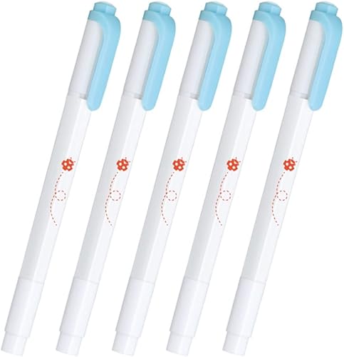 Miniatura 1 de Zebra Mildliner WKT7-MBL5-TENTO Highlighter Mild Blue One Point Pattern Ladybug Pack of 5