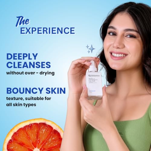 Image of Kojic Acid Face Wash with Niacinamide 10% & Sicilian Blood Orange, Deep Cleansing Facial Cleanser for Dirt, Oil & Impurities, Refreshing Daily Face Wash for All Skin Types, 100 ml