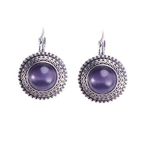 Bijoux Cat Eye pour sublimer un style terne boucle oreille violette