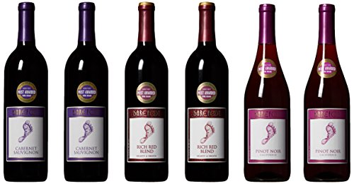 Barefoot Cellars California Heart and Sole Red Wine Mixed Pack, 6 x 750mL