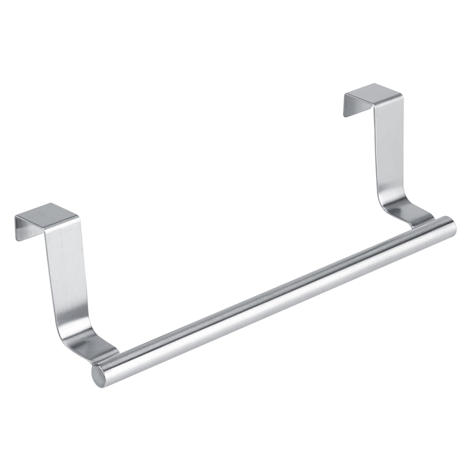 Stainless Steel over the Door Towel Rack Bar Holder, Modern Bathroom and Kitchen Towel Rack Cabinet Drawer Towel Hanging Shelf Storage Rack over the Door Clothes Rack Kitchen Bathroom(Short Type)