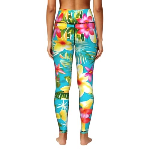 Leggings hawaianos con bolsillos que evitan el calor al entrenar 4