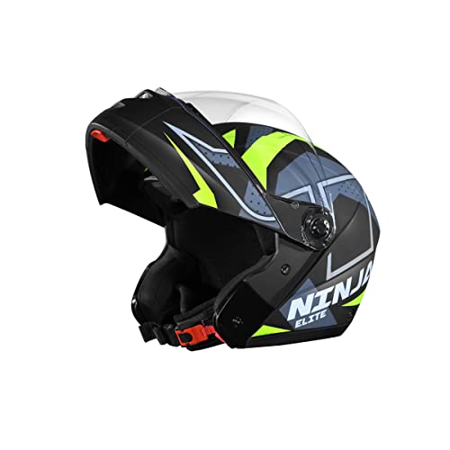 Image of STUDDS Ninja Elite Super D6 FLIP-UP Full FACE Helmet N5 MATT Black-XL