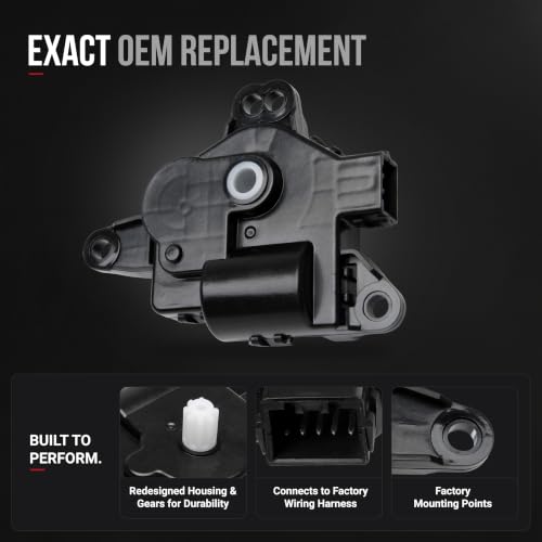 Image of Driver Side HVAC Blend Door Actuator - Compatible with Hyundai, Kia - Azera, Elantra, Elantra Coupe, Elantra GT, Sonata, Cadenza - Air Door Actuator - Mode Door Actuator - Replaces 971573SAA0, 604-32