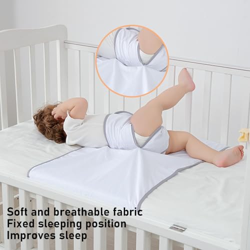 Image of Anti Rolled Over Belly Band Fixed Swaddles Blanket Cotton Detachable Multifunctional Soothe Anti Falling Anti Rolled Over Belly Band for Sleep