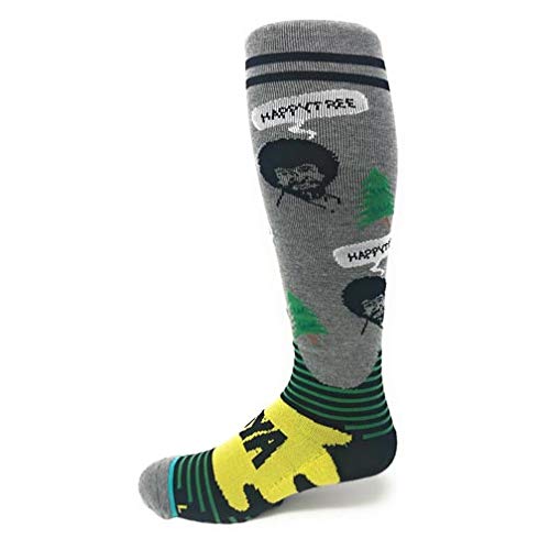 Oooh Yeah! Socks Unisex Fusion-Compression Socks - Bob Ross Happy Tree