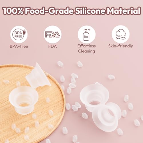 2 PCS Extractor de Leche Rosa Manos Libres miniatura 7