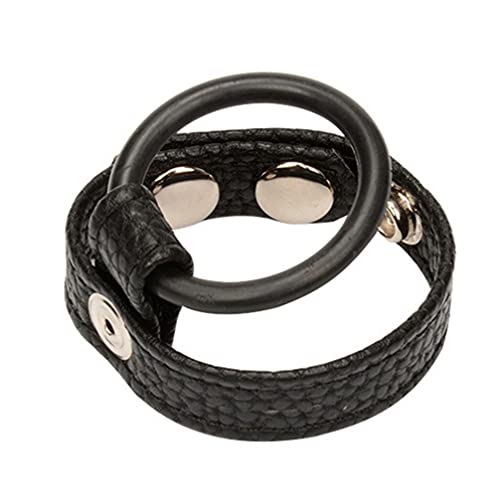 EXCEART Pu Lederen Cock Ring Ring Vertraging Genoegen Erectie Enhancing Seksspeeltje Voor Man Of Koppels Spelen Zwart - Image 5