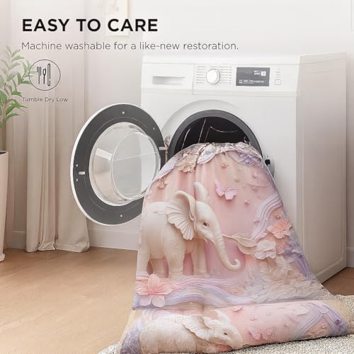 Image of King Size 7D Digital Print Bedsheet - 350 TC Cotton, Kids Friendly Design, Soft & Breathable 180 GSM Fabric, Machine Washable, Gift-Ready Packaging. (108x108 Inches). (Elephant)