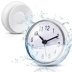 Weewooday Bathroom Clock White Shower Wall Clock Water Resistant Clock Waterproof Clock Small Weewooday Bathroom Clock White Shower Wall Clock Water Resistant Clock Waterproof Clock Small item
