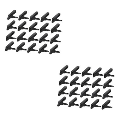 DOITOOL 60pcs Heavy Duty Camping Tent Clips Tarp Clamps for Securely Anchoring Tarps Awnings and Tents Outdoors Black