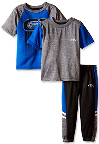 CB Sports Little and Big Boys' 3 Piece Athletic T-Shirts and Pant