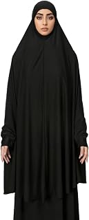 Instant Muslim Abayas with Sleeve Hijab for Women Long Shawl Full Cover Khimar Prayer Headscarf