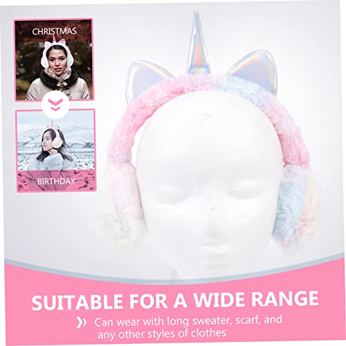 Cartoon Unicorn Winter Ear Protector Plush Girl Ear Warmer for Outdoor Cold Weather4