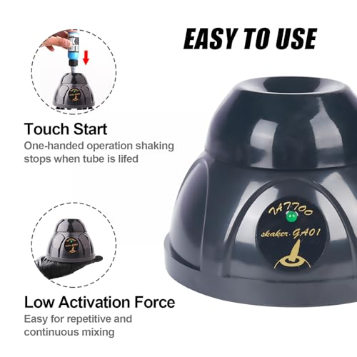 Image of Mini Vortex Ink Mixer, 4000RPM Electric Pigment Mixer with Touch Function | Ultra-Quiet Motor for Tattoo Ink Mixing, Nail Polish and Paint Shaking