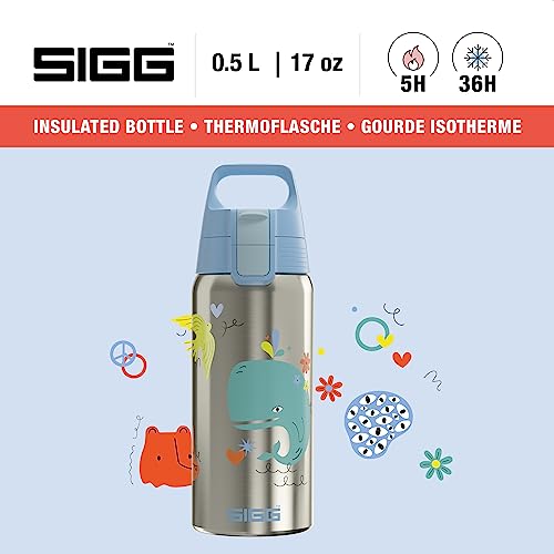 Sigg, Insulated Kids Water Bottle, Shield One Therm, Suitable For Carbonated Beverages, Leakproof, Dishwasher Safe, BPA Free - Image 2