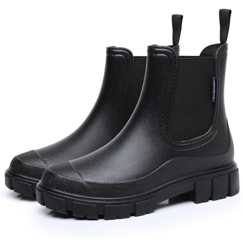 Bottes en caoutchouc femme FOGOIN imperméables pour marcher sous la pluie sans glisser