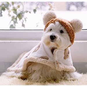 Sizesmalltolargedogwintercoatwithhatkittenthickencloakblanketpetsnightgownforsmallmediumdogsbrownlarge Urban Country Home Decor Size small to large dog winter coat with hat kitten thicken cloak blanket pets nightgown for small medium dogs brown large urban country home decor