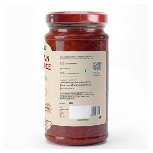 Image of Farmique Schezwan Dip & Sauce - 240g | No Preservatives & Chemical, No Palm Oil, No Added Sugar, Low Sodium, MSG Free | Bold & Spicy Indo-Chinese Flavour | Use for Noodles, Fried Rice, Momos & Snacks |