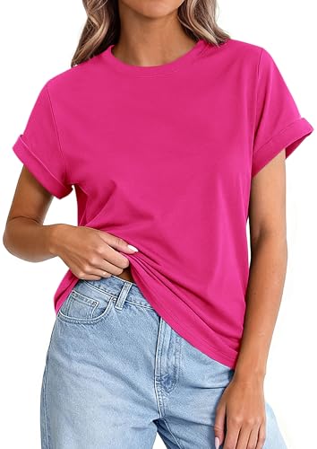 Image of PRETTYGARDEN Womens Summer Tops Short Sleeve Shirts