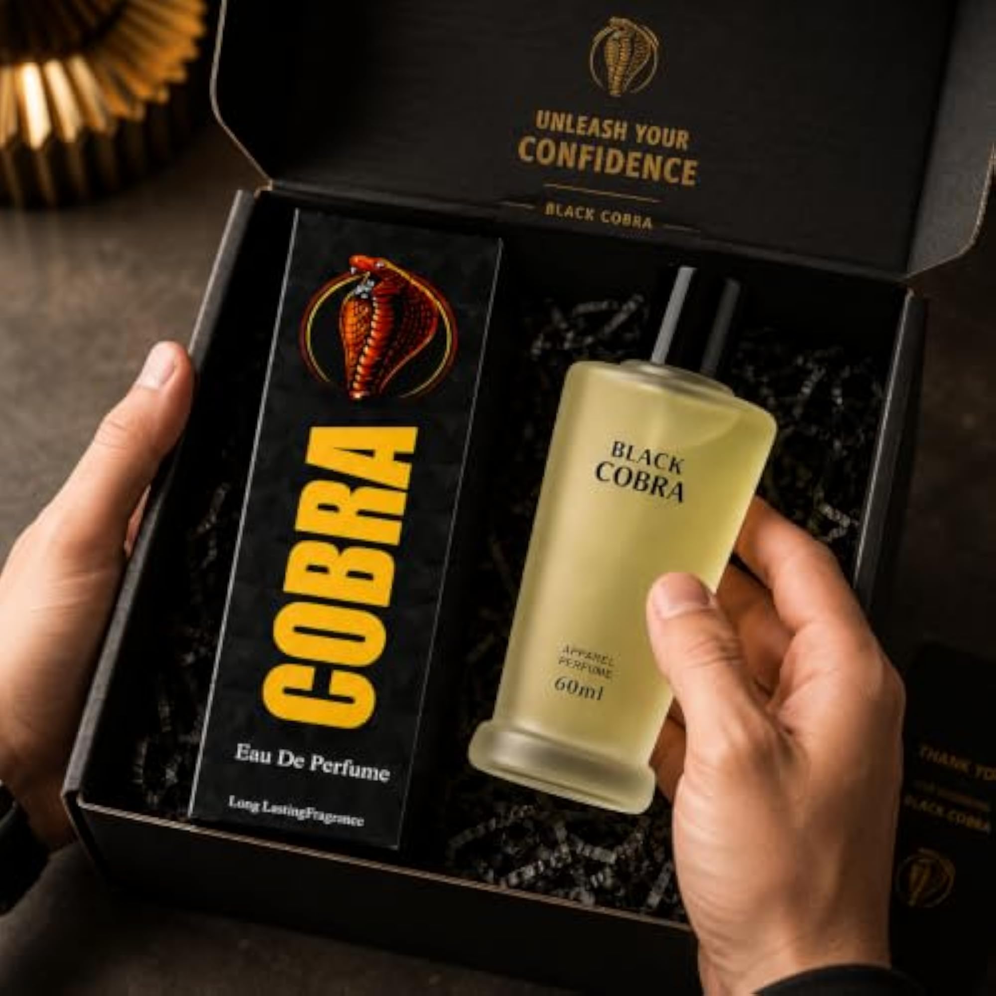 BLACK COBRA Eau De Parfum for Men, Long Lasting Fragrance