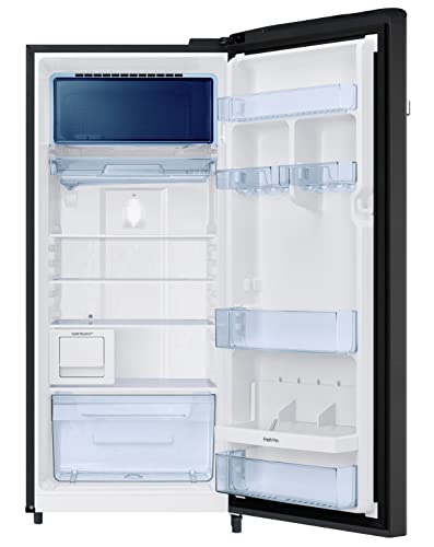 Image of Samsung 209L 3 Star Inverter Direct-Cool Single Door Digi-Touch Curd Maestro Refrigerator Appliance (RR23C2J33BX /HL,Luxe Black)