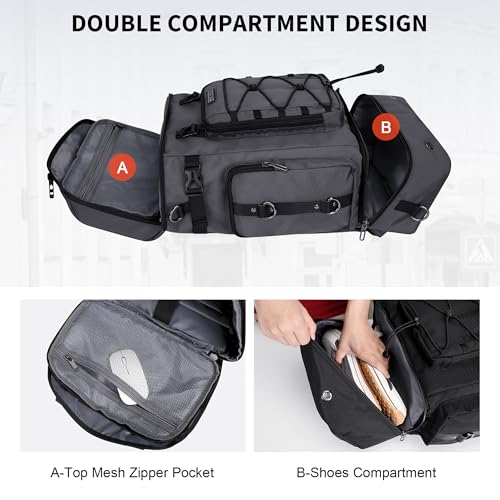 Image of WITZMAN Travel Backpack for Men Convertible Carry On Luggage Backpack fit 17 Inch Laptop for Airplane