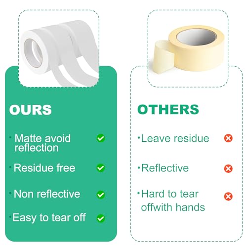 Image of yeload Green Gaffers Tape 3 Pack - 1 inch, 2 inch, 3 inch - 90FT Waterproof, No Residue, Non-Reflective, Easy Tear - Multipurpose Gaff Tape for Photography, Filming, Stage, Production, Masking, Flooring, Gym