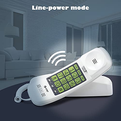 At&T 213 Corded Home Phone With Extra Big Buttons & Visual Ringer. No Ac Power Required thumb #4