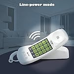 AT&T TRIMLINE 213 Corded Home Phone with Extra Big Buttons & Visual Ringer. No AC Power Required, Improved Easy-Wall-Mount, Lighted Keypad, 10 Speed Dial Keys, Volume Control, Senior Friendly. White - Image 5