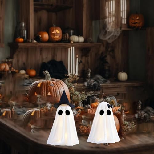 Décoration d'Halloween fantômes avec chapeau de sorcière pour meuble - 7
