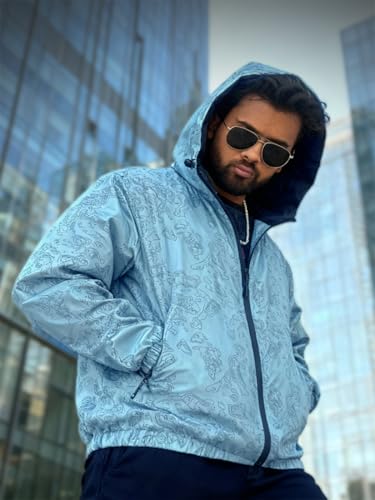 Image of WANDERLOOMS Windcheater Jacket For Men & Women | Adjustable Waist & Cuffs, Secure Zip Pockets | Lightweight Sporty Jacket for Bikers, Trekking, Riders