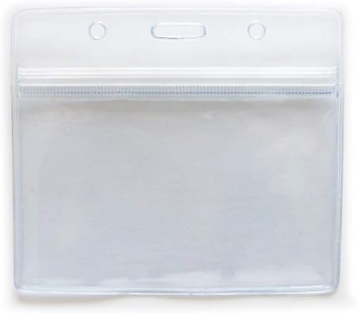 NO.208 Clear Landscape Exhibition/Visitor Card Holder 115mmWx 98mmL, 50 per Pack