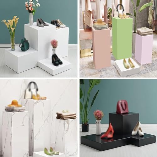 Elegant Square Pedestal Stand for Event Decor - Ideal for Weddings, Birthdays, Banquets, and Displays - Stylish Centerpiece for Parties and Celebrations