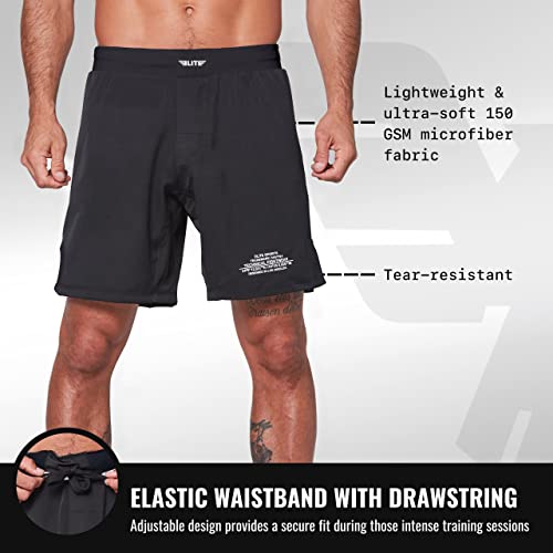 Elite Sports New Item Black Jack Series Fight Shorts,Black,Medium #TOP1