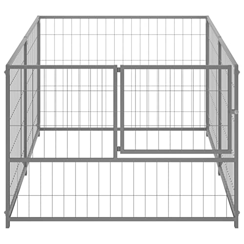 Tidyard Hühnerstall Kleintierstall Gehege Freilauf Hühnerkäfig Hühnerhaus Freigehege Geflügelstall Silbern 200x100x70 cm… – Bild 5