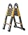 Ladders Telescopic Ladder,Extension Ladder, Telescoping LadderTelescoping Ladder Quick Button Retraction Telescopic Extension Ladder Aluminum Collapsible Ladder with Spring Loaded Locking fo