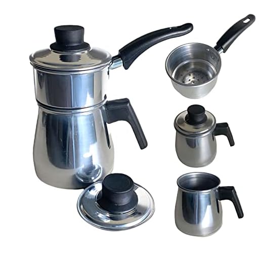 Cuscuzeiro Individual Mini Alumínio Cuscuzeira Polido Nordestino Panela a Vapor