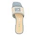 GUESS Women's Tampa Flat Sandal, Light Blue/Beige Multi, 8