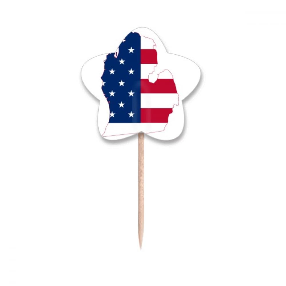 Drapeaux cure-dents USA Michigan pour éviter les buffets ternes et réussir vos gâteaux