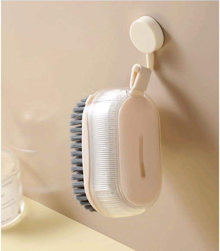 Cleaning Brush Multi-Purpose Round Mellow Handle Laundry Clean Shoes Household