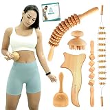 COZLOW 6-in-1 Complete Kit Wood Therapy Massage Tools Set | Maderoterapia Kit Wood Therapy Tools for