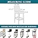 HFCNMY Bar Stool Covers,2 Pack Stretch Waterproof PU Bar Stool Covers with Backs Bar Stool Chair Covers Barstool Covers Slipcovers with Back Pub Counter Stool Chair Covers Coffee