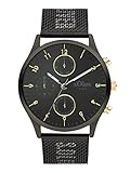 dugena herrenuhr quarz Hochwertige s.Oliver Herrenuhr aus Metall Mit schwarzem Milanaiseband und japanischem qualitätswerk