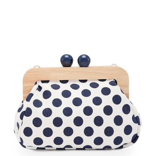 Image of Caprese Mindy Clutch, Small | Versatile Clutch for Women with Adjustable & Detachable Straps, Push Lock Closure | Stylish Clutch | Perfect for Parties, Weddings & Special Occasions (Blue)
