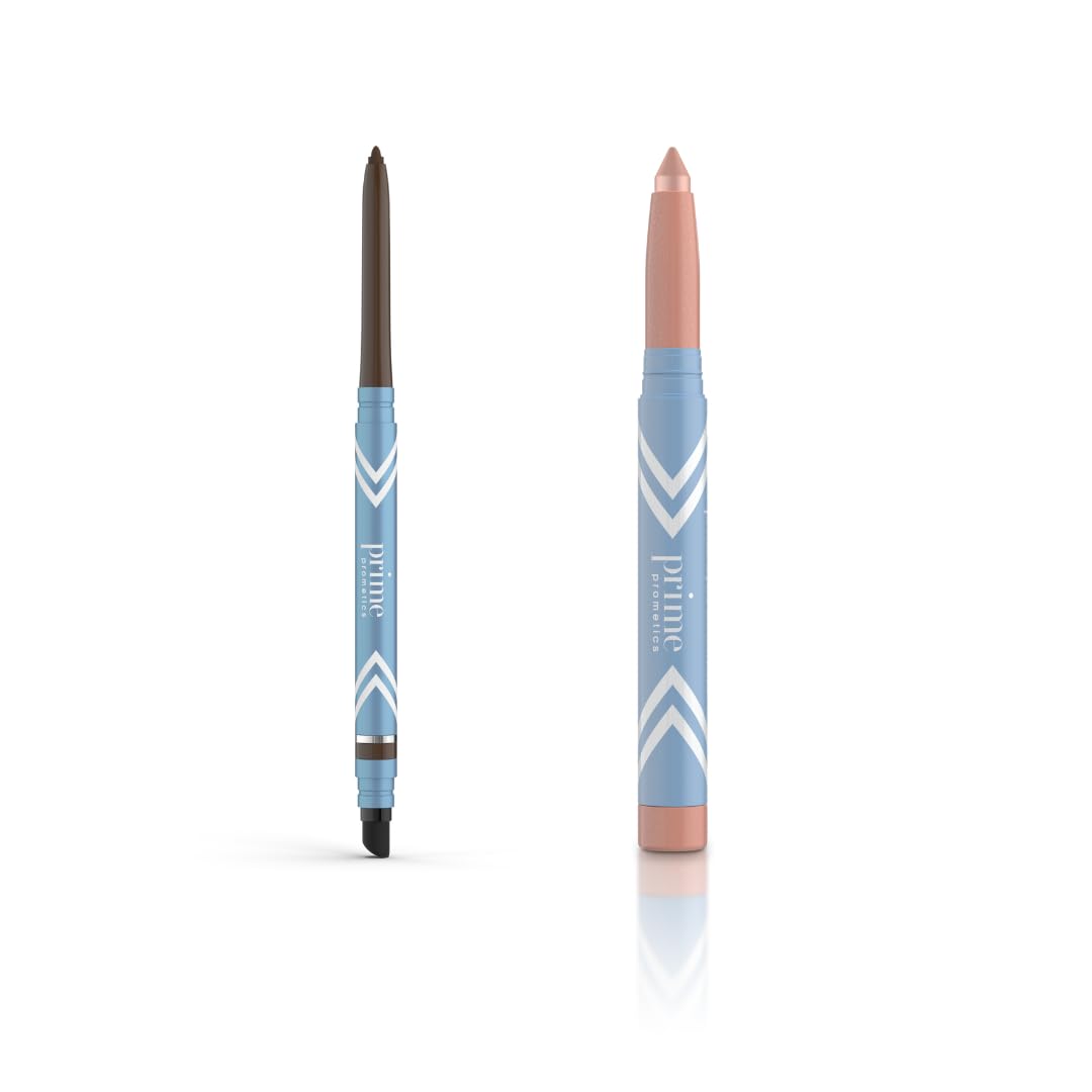 PRIME PROMETICS PrimeEyes Glide Eyeliner wood PrimeEyes Brightener stardust